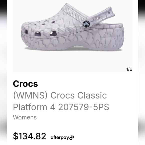 CROCS Mauve Mist/Violet Classic Sz 10 Platform Mules/Clogs Sandals NWOT - Picture 2 of 11
